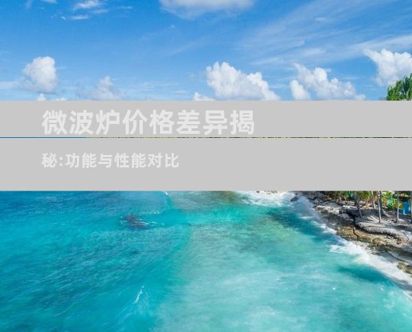 微波炉价格差异揭秘:功能与性能对比