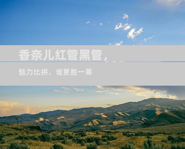 香奈儿红管黑管，魅力比拼，谁更胜一筹